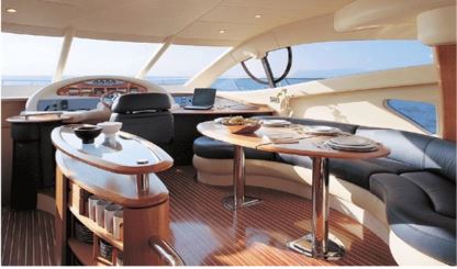 Azimut 55 for chskippered charter in Cyprus - great sea view