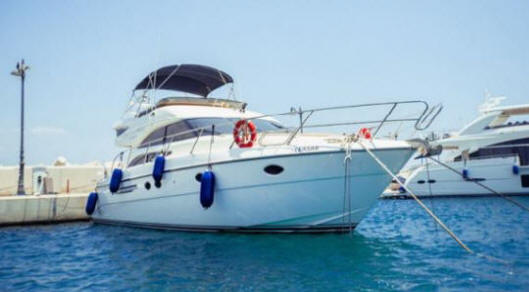 The princess 50 is available to charter from Cyprus.