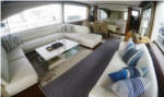  Princess 88  charter - comfortable seating in the salon.